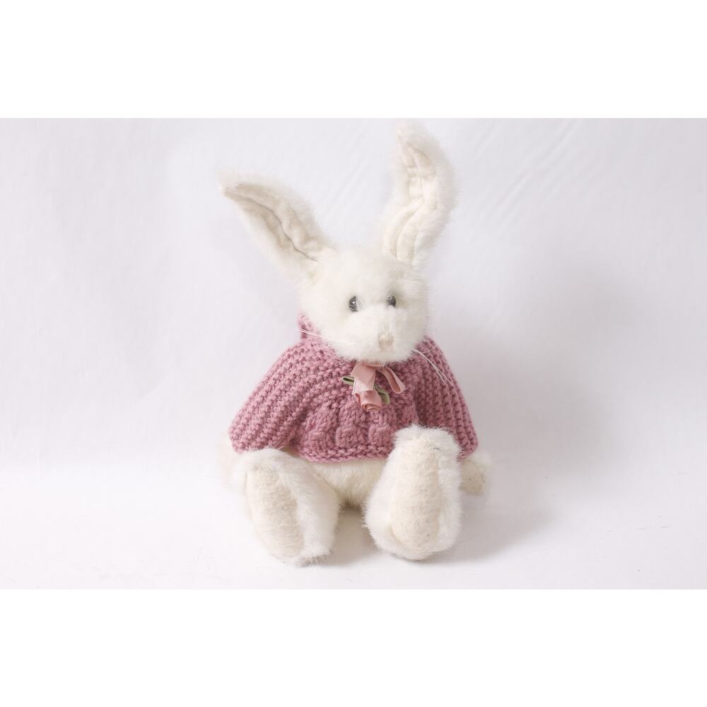 Boyds Bears Hedy Hare White Plush in Pink Sweater ~ 260427-WH M-17-08